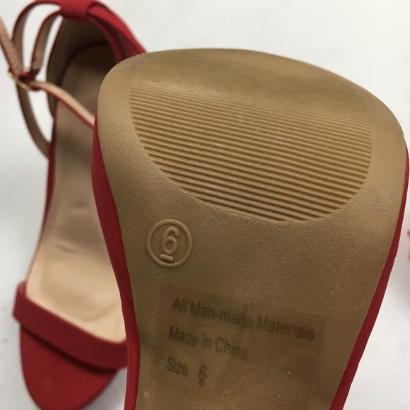 CHARLOTTE RUSSE HIGH HEELS ANKLE STRAPS SZ 6 - Picture 14 of 14